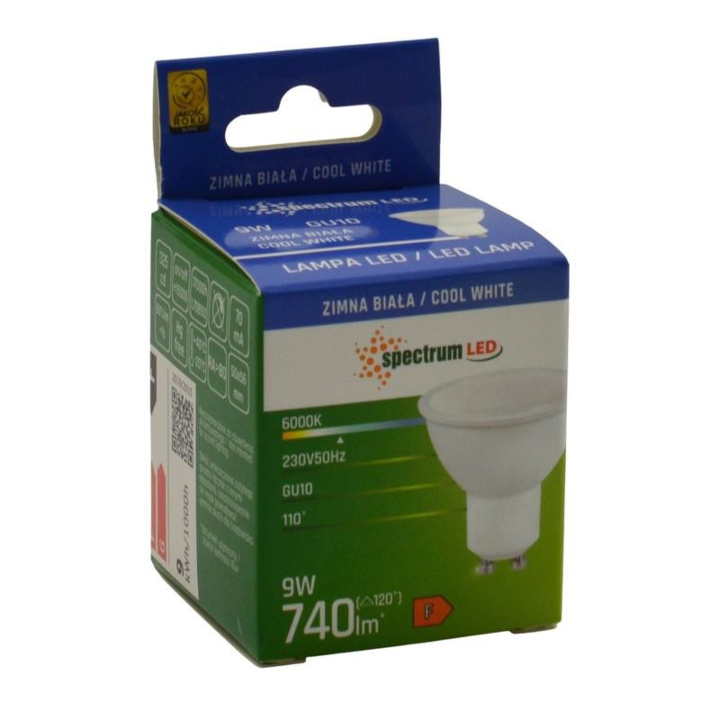 Żarówka LED GU10 10W 730lm Spectrum